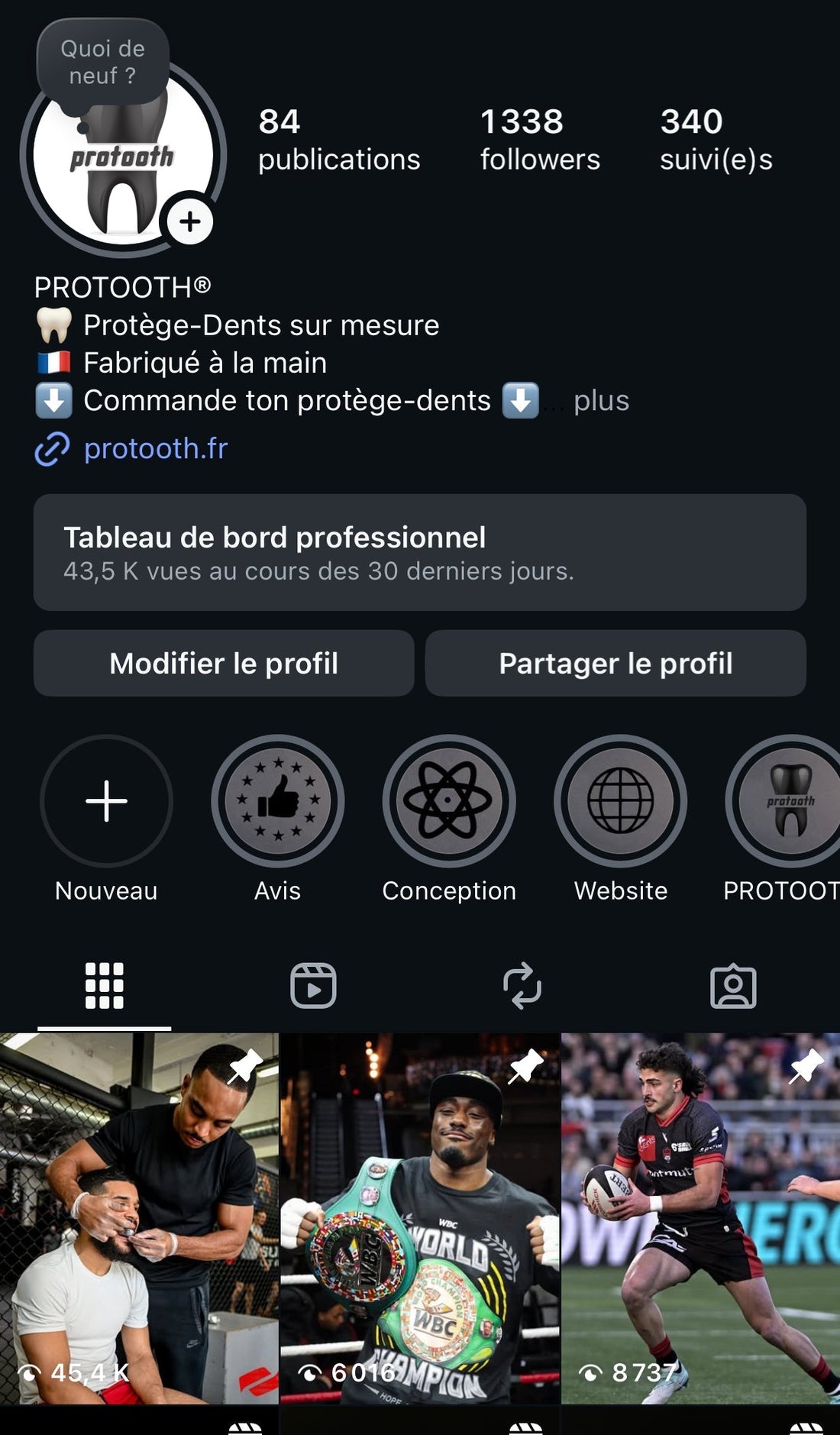 Suivez nos création sur instagram
