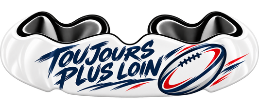 Protège-Dents Thermoformable- Rugby (blanc)